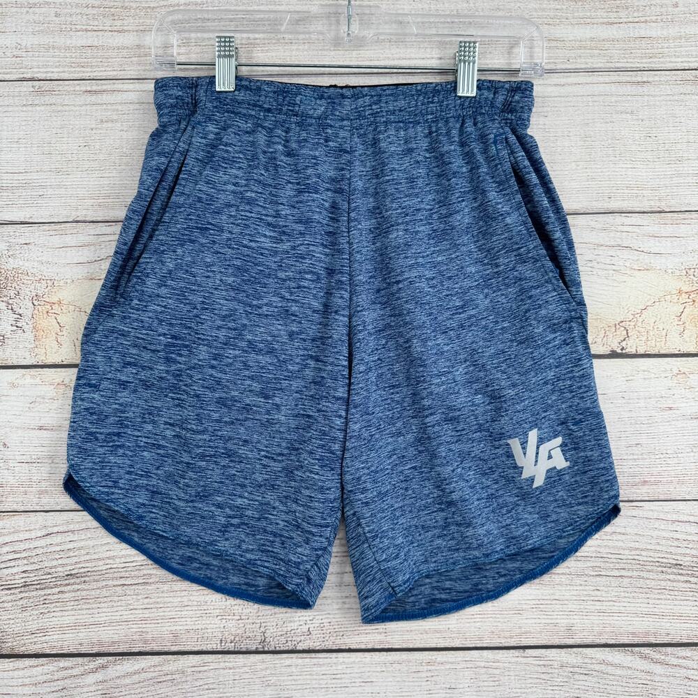 YoungLA Stretch Sweat Shorts Mens Medium Heathered Blue Drawstring